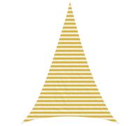 vidaXL Telo Ombra 3 x 4 x 4 m HDPE Triangolare Giallo e Bianco