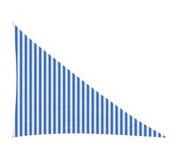 vidaXL Telo Ombra 3 x 4 x 5 m HDPE Triangolare Blu e Bianco