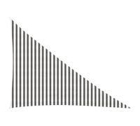 vidaXL Telo Ombra 3 x 4 x 5 m HDPE Triangolare Grigio chiaro e bianco