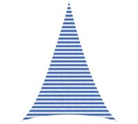vidaXL Telo Ombra 4 x 5 x 5 m HDPE Triangolare Blu e Bianco