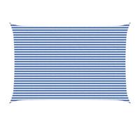 vidaXL Telo Ombra Blu e Bianco 4 x 7 m HDPE, Tenda moderna per giardino e terrazza, copertura sole, ombre, protezione UV, canopee per balconi