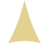 vidaXL Telo Ombra 5 x 7 x 7 m HDPE Triangolare Giallo e Bianco
