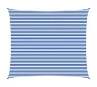 vidaXL Telo Ombra 6 x 8 m HDPE Rettangolare Blu e Bianco