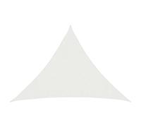 vidaXL Telo Ombra 7 x 5 x 5 m HDPE Triangolare Bianco