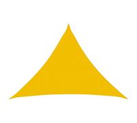 vidaXL Telo Ombra 7 x 5 x 5 m HDPE Triangolare Giallo