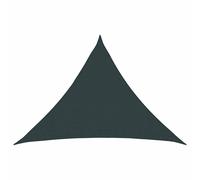 vidaXL Telo Ombra 7 x 5 x 5 m HDPE Triangolare Verde Scuro