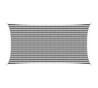 vidaXL Telo Ombra Antracite e Bianco 2,5 x 5 m HDPE