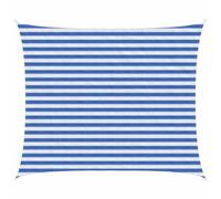 vidaXL Telo Ombra Blu e Bianco 2,5 x 4 m HDPE, Tenda moderna per giardino e terrazza, copertura sole, ombre, protezione UV, canopee per balconi