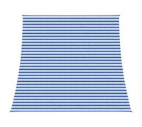 vidaXL Telo Ombra Blu e Bianco 4/5 x 4 m HDPE, Giardino e Terrazza, Velum Sole Moderno, Tenda Rettangolare, Ombre Esterne, Protezione UV per Deck e Patio