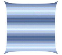 vidaXL Telo Ombra Blu e Bianco 6 x 6 m HDPE