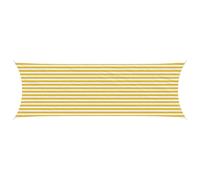 vidaXL Telo Ombra Giallo e Bianco 2 x 6 m HDPE