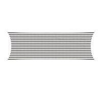 vidaXL Telo Ombra Grigio chiaro e bianco 2 x 6 m HDPE, Tenda moderna per giardino e terrazza, copertura sole, ombre, protezione UV, canopee per balconi