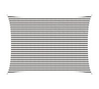 vidaXL Telo Ombra Grigio chiaro e bianco 3,5 x 4,5 m HDPE, Tenda moderna per giardino e terrazza, copertura sole, ombre, protezione UV, canopee per balconi