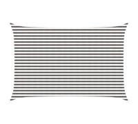 vidaXL Telo Ombra Grigio chiaro e bianco 3 x 5 m HDPE, Tenda moderna per giardino e terrazza, copertura sole, ombre, protezione UV, canopee per balconi