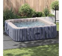 Copertura Piscina Quadrata Grigio chiaro Polietilene 396 x 396 cm