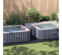 vidaXL Telo per Fondo Piscina Nero 500 x 250 cm Tessuto Non Tessuto