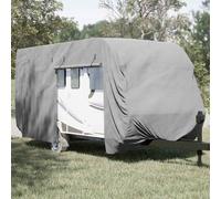 vidaXL Telo per Roulotte Grigio 610x250x220 cm in Tessuto Non Tessuto