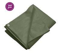 vidaXL Telone 260 g/m² 3x4 m Verde HDPE