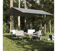 vidaXL Telone da Campeggio Grigio/Arancione 360x294 cm Impermeabile
