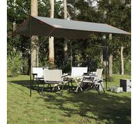 vidaXL Telone da Campeggio Grigio/Arancione 400x294 cm Impermeabile