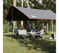 vidaXL Telone da Campeggio Grigio e Arancione 430x380x210 cm Impermeabile