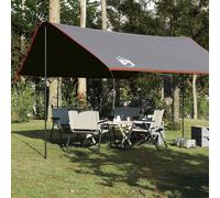 vidaXL Telone da Campeggio Grigio e Arancione 430x380x210 cm Impermeabile
