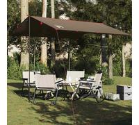 vidaXL Telone da Campeggio Marrone 306x306 cm Impermeabile