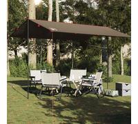 vidaXL Telone da Campeggio Marrone 406x306 cm Impermeabile