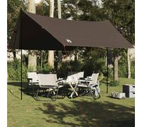 vidaXL Telone da Campeggio Marrone 438x376x212 cm Impermeabile