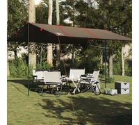 vidaXL Telone da Campeggio Marrone 451x420 cm Impermeabile