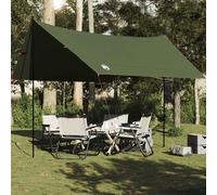 vidaXL Telone da Campeggio Verde Oliva 438x376x212 cm Impermeabile