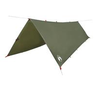 vidaXL Telone da Campeggio Verde Oliva 506x306 cm Impermeabile, Tela da Campeggio, Telo di Riparo, Tela, Telo da Campeggio, Telo, telone