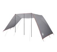 vidaXL Telone impermeabile da campeggio, traspirante e resistente, 302,3 x 240 x 230,1 cm, grigio e arancione, ignifugo e resistente al vento, ottima attrezzatura all'aperto per escursioni e zaino in
