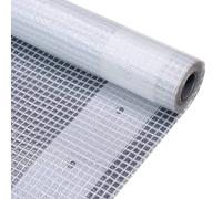 vidaXL Telone Leno 260g/m² 2x10 m Bianco Cerato Impermeabile Foglio Pellicola