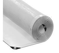 vidaXL Telone Trasparente con Occhielli 6x6 m in Polietilene, telone trasparente, telo chiaro resistente, telo telone chiaro resistente