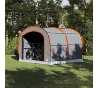 vidaXL Tenda 268 x 240 x 191 cm Grigio e arancione Poliestere