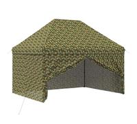 vidaXL Tenda a baldacchino con 4 pareti laterali, 2,9 x 4,3 m, mimetico militare