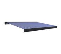VIDAXL - Tenda a Cassonetto Motorizzata 450x300 cm Blu e Bianco
