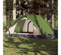 vidaXL Tenda a Cupola da Campeggio 3 Persone Verde a Rilascio Rapido