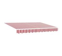 vidaXL Tenda a Motore Ritrattile Strisce Rosse e Bianche 300 x 250 cm, Resistente alle Intemperie, Elegante Soluzione Ombreggiante per Balconi e Patii, Ideale per Esterni, Copertura per Giardino, TER