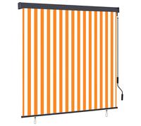 vidaXL Tenda a rullo Bianco e Arancione 180 x 250 cm
