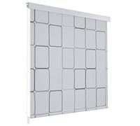 vidaXL Tenda a Rullo da Doccia 100x240cm con Motivo a Quadrati Tendaggio Bagno