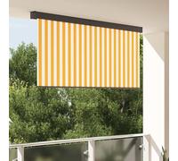 vidaXL Tenda a Rullo Esterna Arancione e bianco 200 x 250 cm Tessuto
