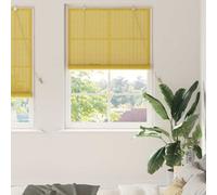 vidaXL Tenda a rullo Giallo 100 x 220 cm Bambù