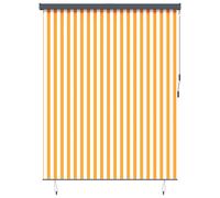 vidaXL Tenda a rullo Giallo e Blu 200 x 250 cm Tessuto e Alluminio