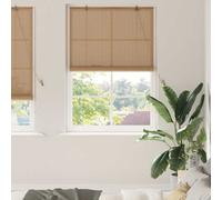 vidaXL Tenda a rullo Marrone 120 x 220 cm Bambù