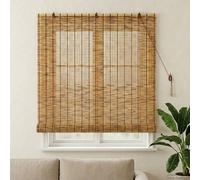 vidaXL Tenda a rullo Marrone 140 x 160 cm Giunco