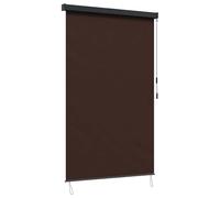vidaXL Tenda a rullo Marrone 60 x 250 cm Tessuto e Alluminio, Tenda a rullo rettangolare moderna, ombra per patio, giardino, copertura per balcone, blocco sole e calore