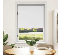 vidaXL Tenda a rullo oscurante 100x175 cm Persiana in tessuto arredo Bianca