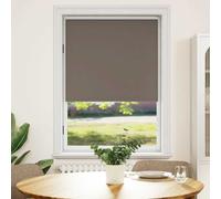 vidaXL Tenda a rullo oscurante 124,4x175 cm Tessuto Larghezza 120 cm caffè